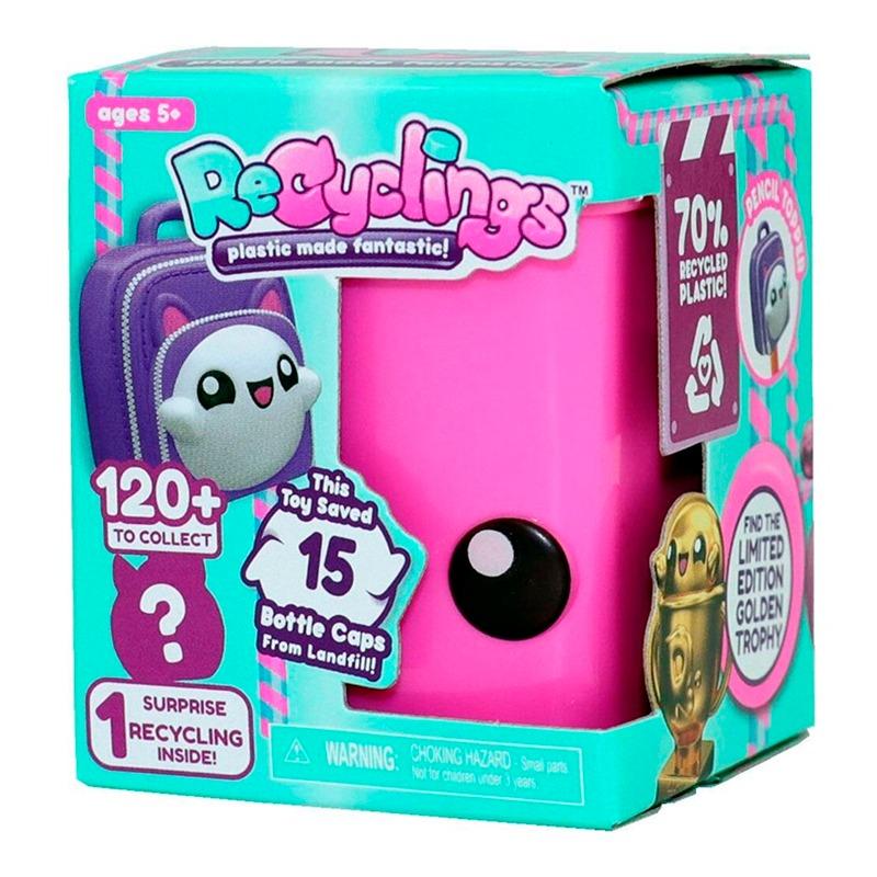 Recycling container with surprise - assorted shapes