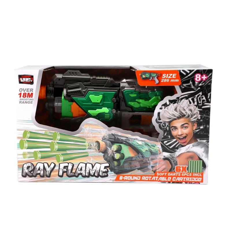 Hip Shot Ray Flame Dart Blaster 6 Darts