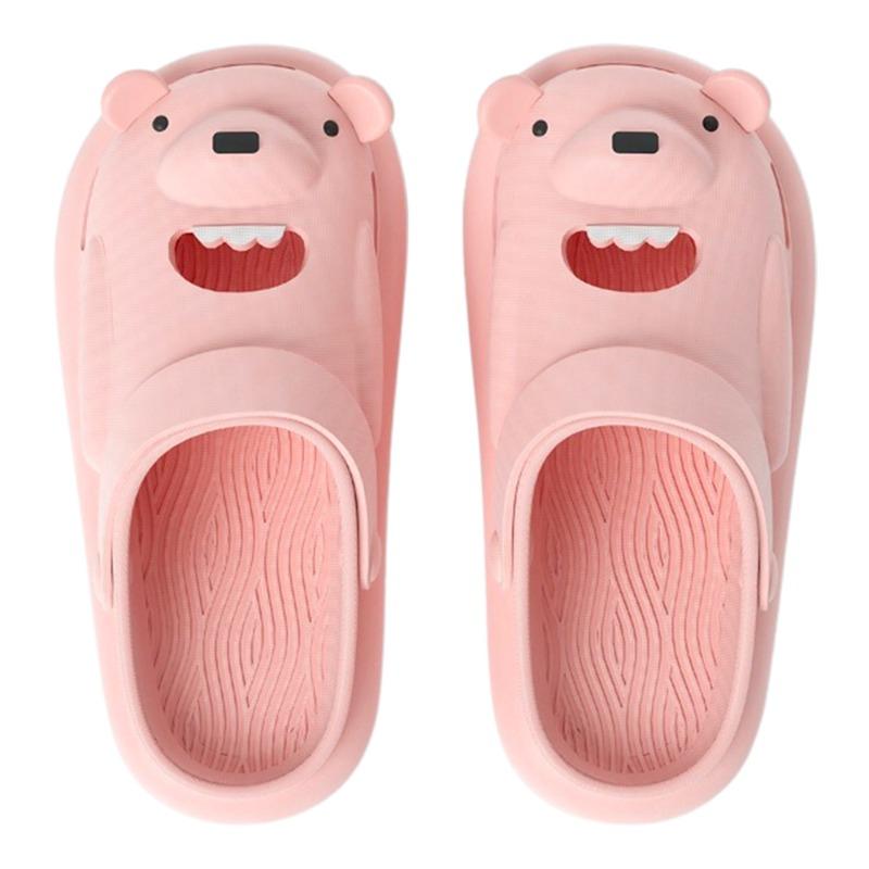 تشيرفل ماريو - سليبر الأطفال بتصميم الدب لون وردي