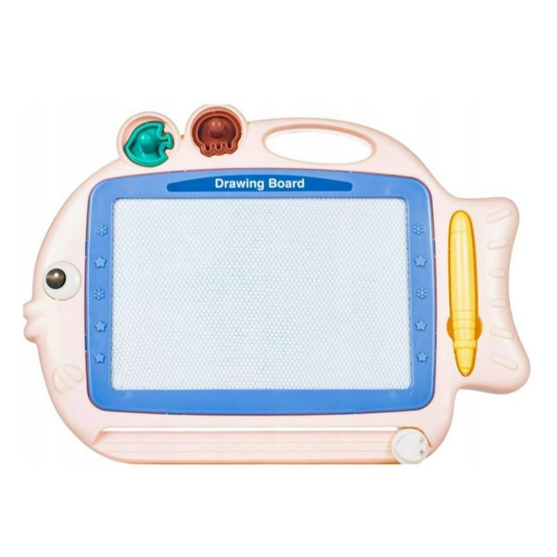 لوحة رسم مغناطيسية قابلة للمسح - وردي