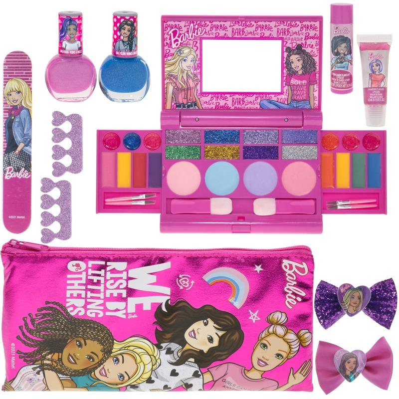 Barbie Kids Mega Beauty Makeup Set with Lip, Nail & Hair Accessories