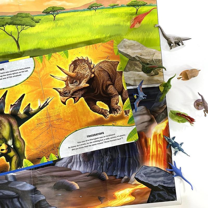 Phidal Dinosaurs My Busy Book With 10 Figurines