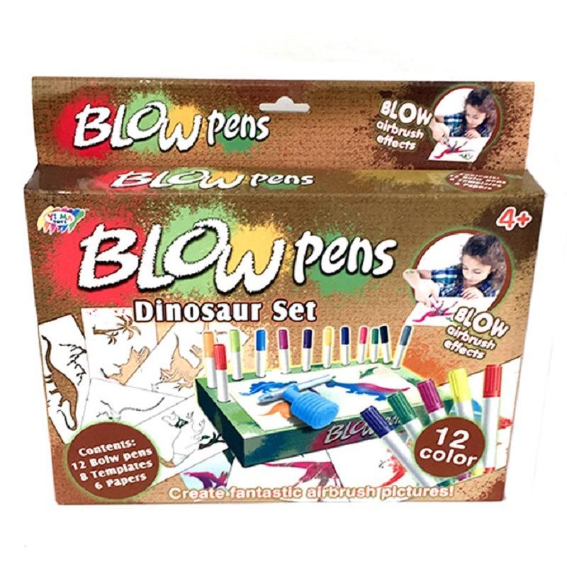 Blow Pens Dinosaur Set
