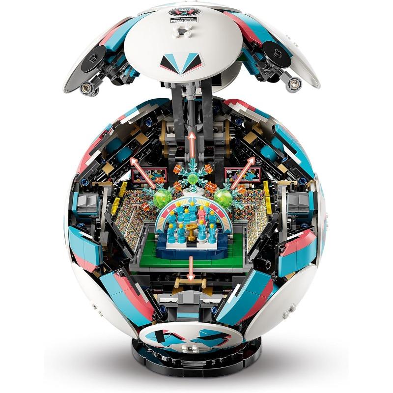 LEGO Football 3D Display Model with Interactive Mini Stadium