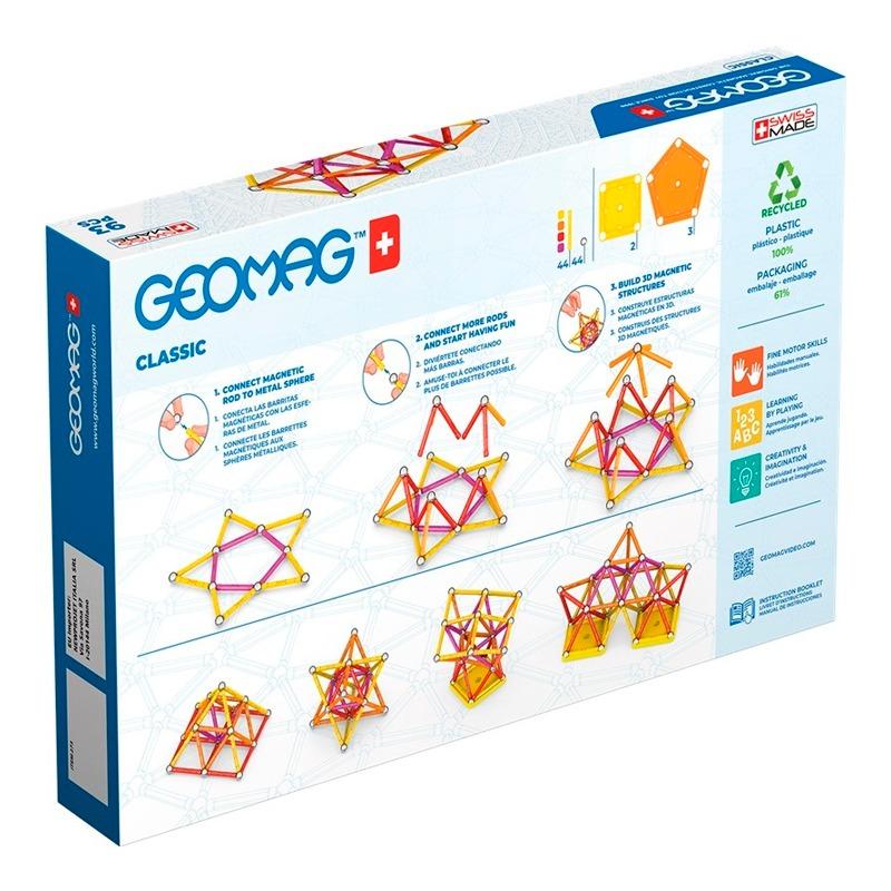 جيوماج - مجموعة البناء المغناطيسي كلاسيك ريسايكل - 93 قطعة