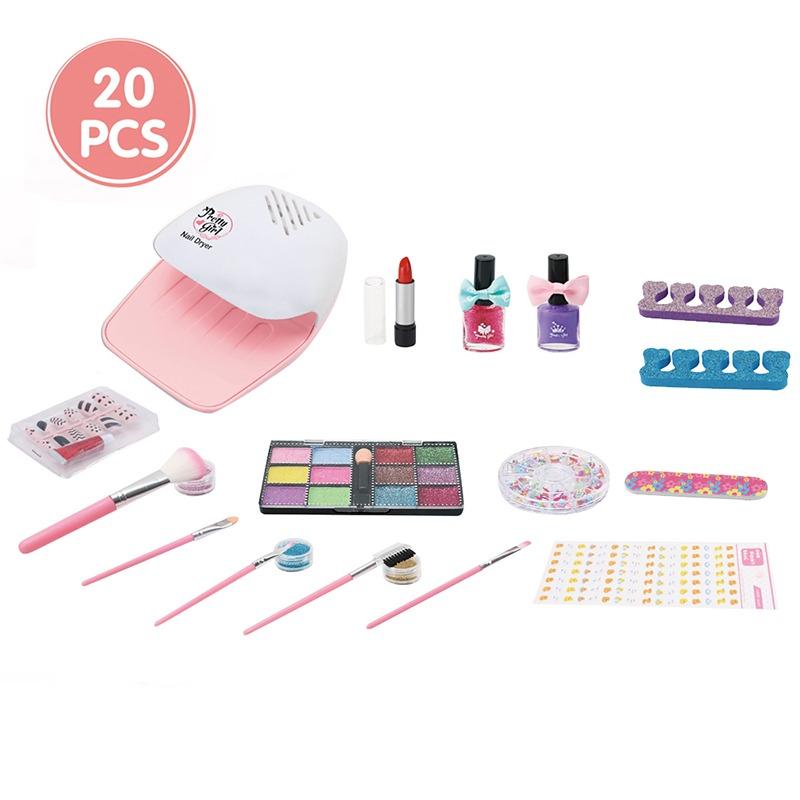 مجموعة مستحضرات التجميل مع حقيبة بتصميم النجمة - 20 قطعة