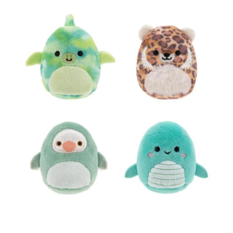 Squishmallow Tiger, Decker, Dodo, Fletcher, and Nessie Cedino Plush Figure Set 4 Pieces