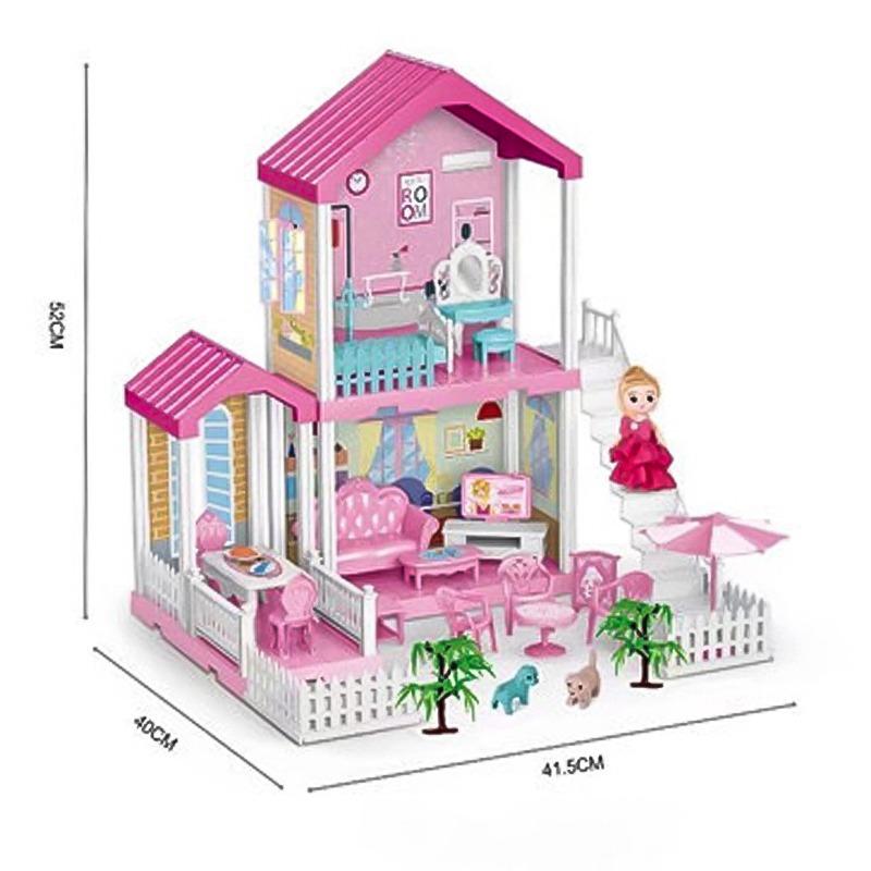 Reunions Toys Pink House Home Building Set 92 Pieces
