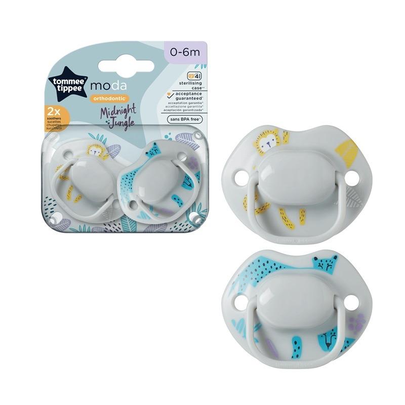 Tommee Tippee Moda Soother Pack Of 2 - 0-6M