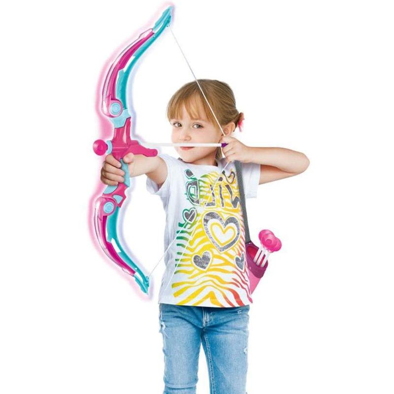 لعبة القوس والأسهم للرماية - لون وردي