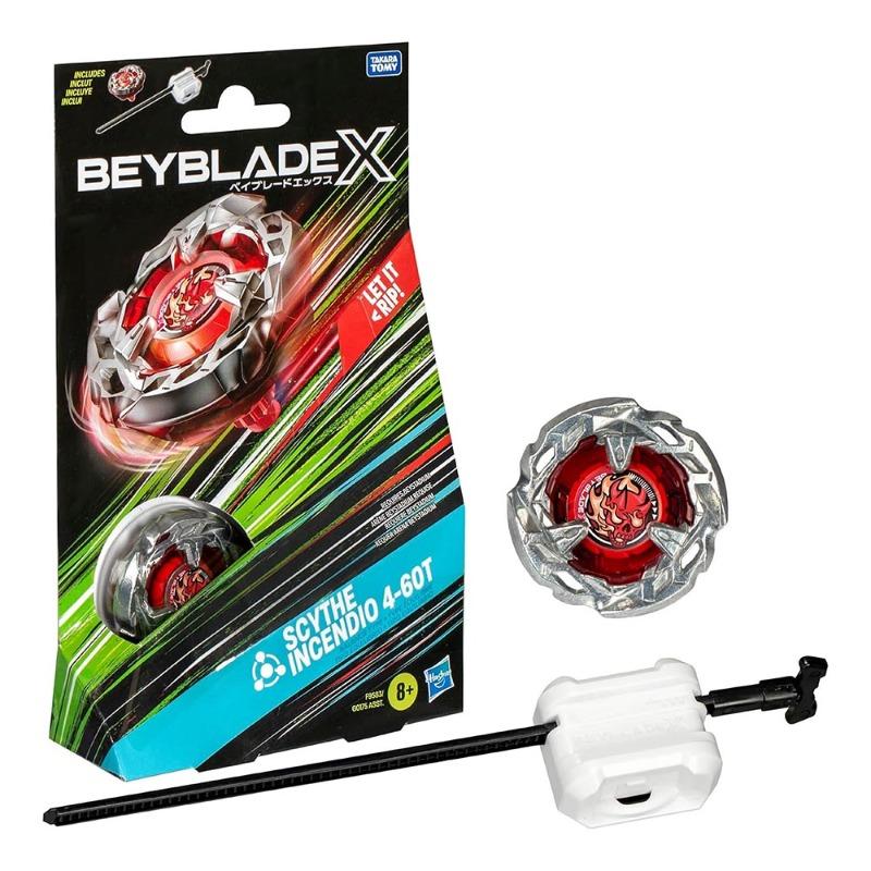Beyblade X Launcher Scythe Incendio 4-60T Starter Pack