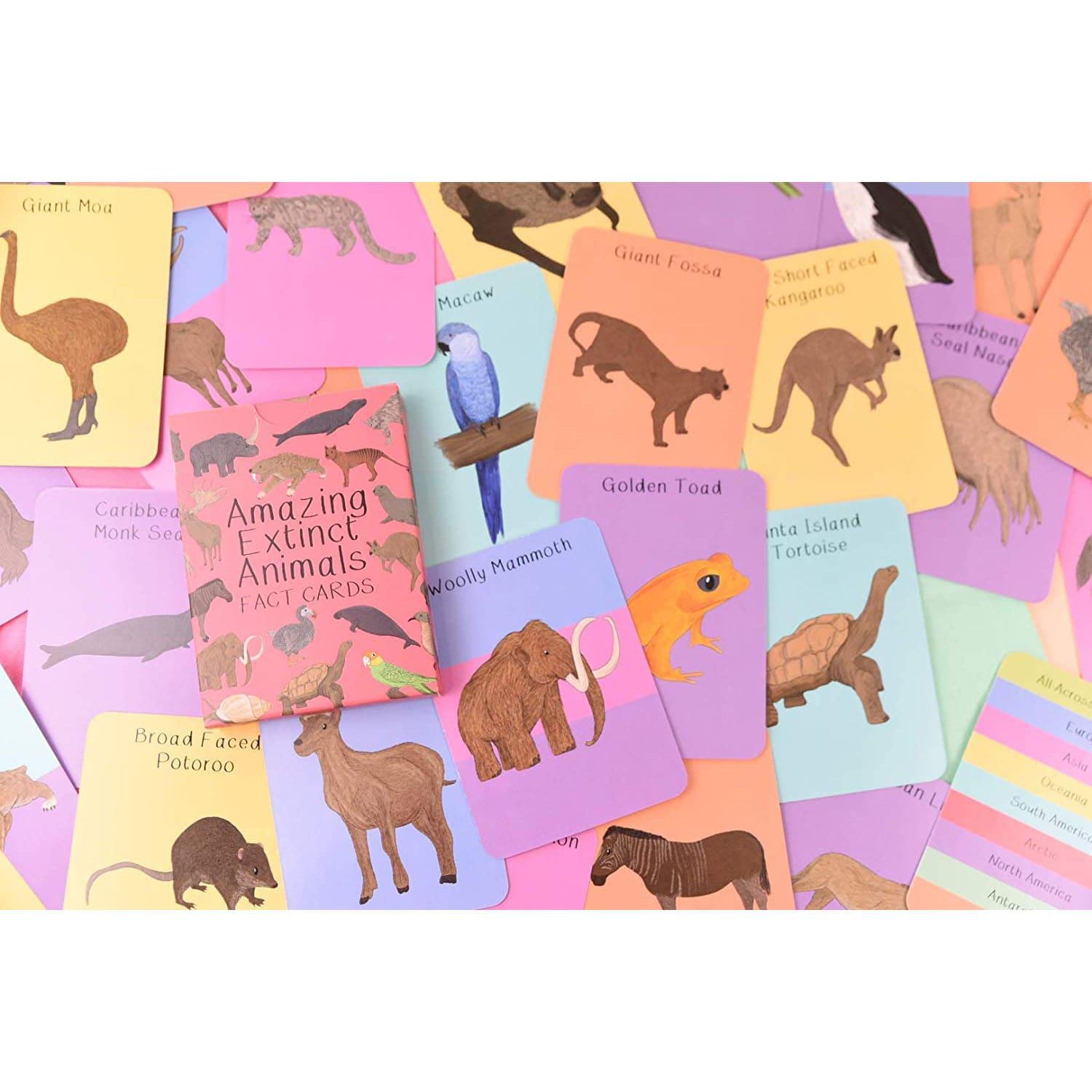 Amazing Extinct Animals Fact Cards