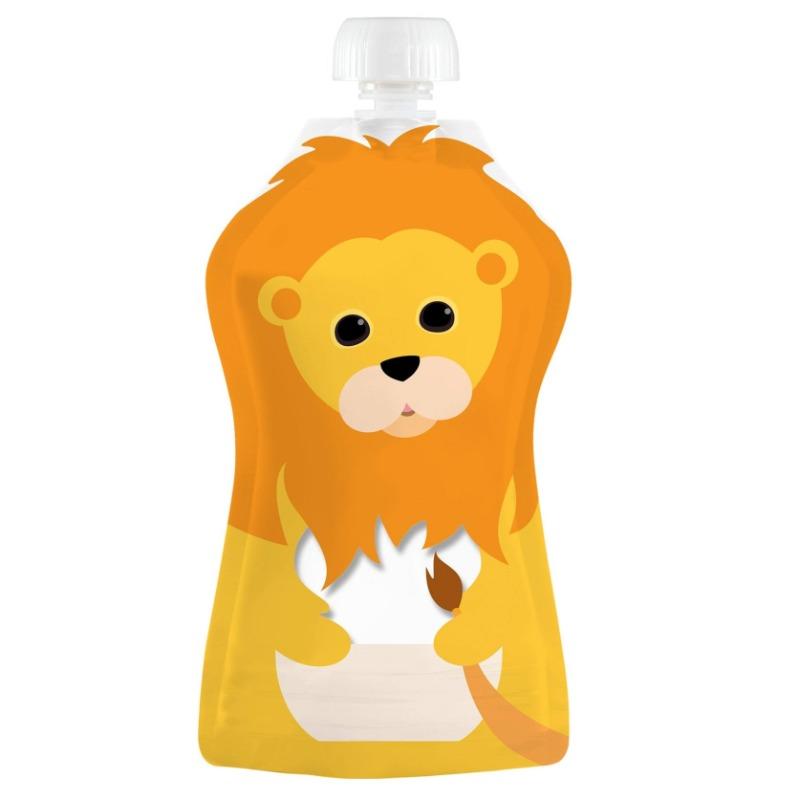 Squooshi Reusable Food Pouches Large Animal - 6 Pack
