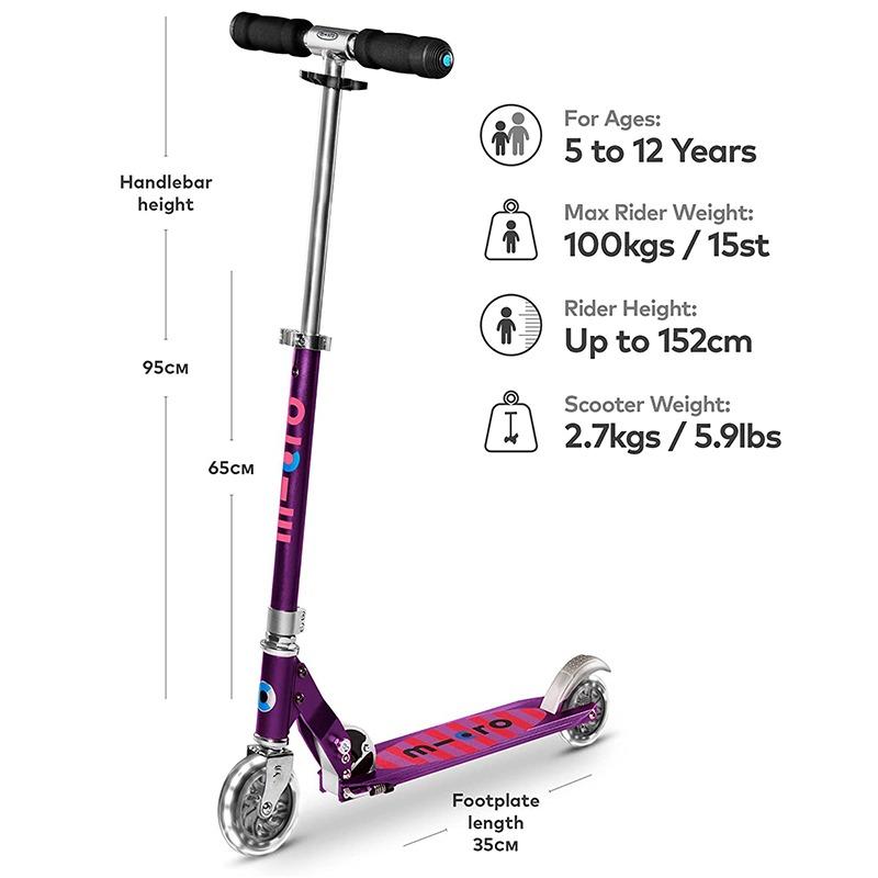 Micro Maxi Sprite Scooter Purple Stripe