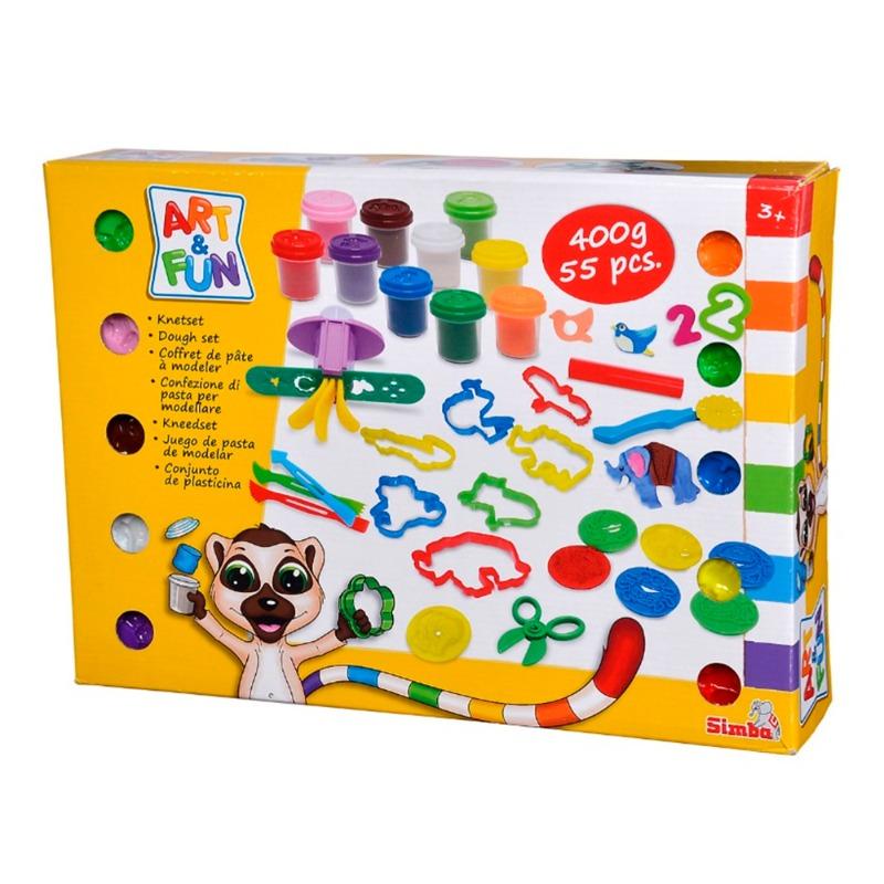 سيمبا - صلصال مجموعة ايه اند اف ميجا 55 قطعة