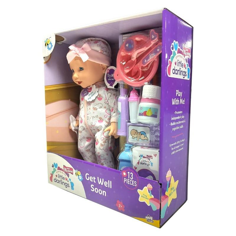 بيبي مزيونة - ليتل دارلينجز دمية جيت وبل سون 15 قطعة