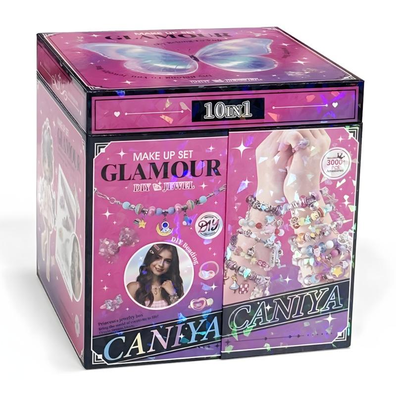 كانيا - صندوق جلامور لصنع الإكسسوارات مجموعة 10 في 1 - 3000 قطعة
