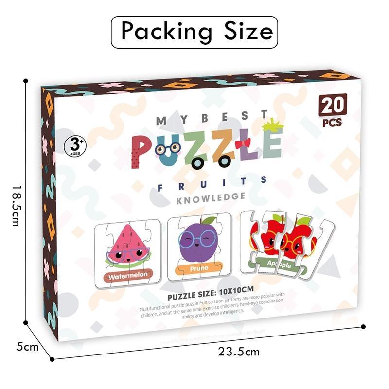 Little Story 20 in 1 Fruits Matching Educational Puzzle