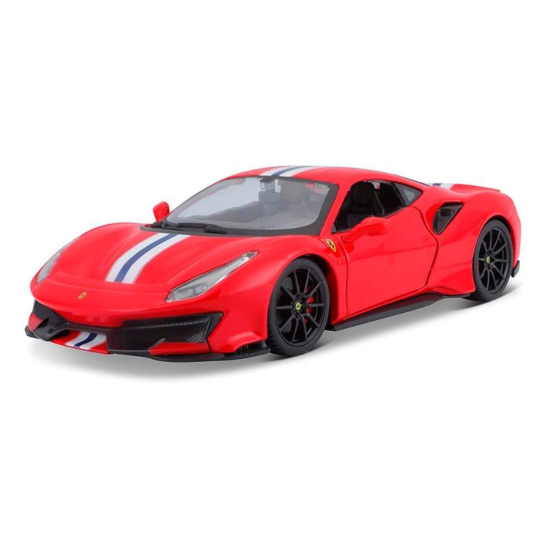 Burago Ferrari R and B Pista 488 Diecast - Red