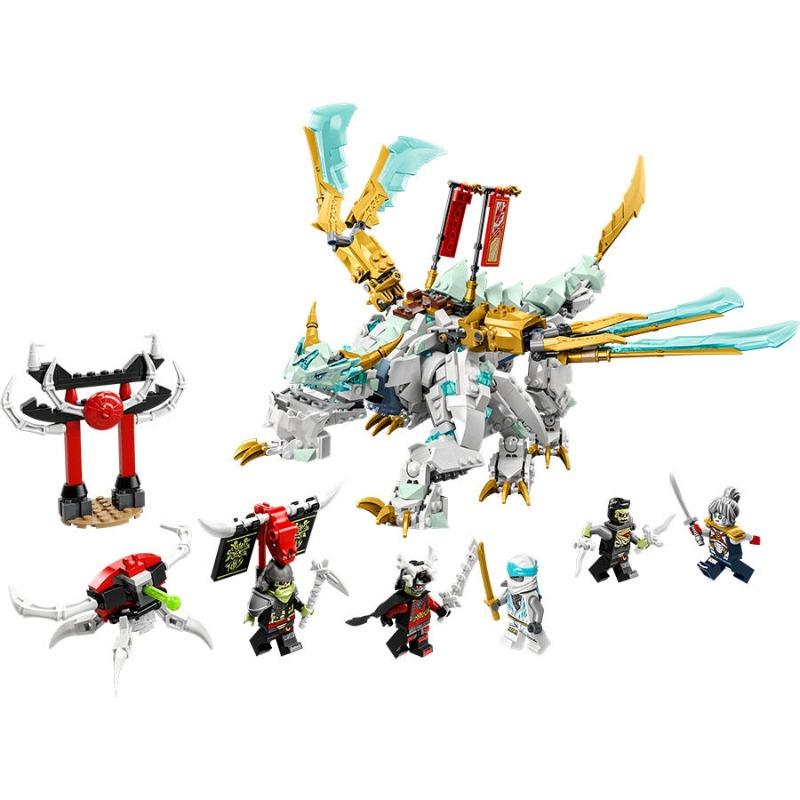 LEGO NINJAGO Zanes Ice Dragon Creature Building Toy Set - 973 Pcs 71786