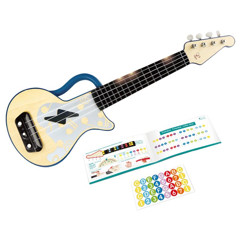 Hape - Learn With Lights Ukulele - Blue