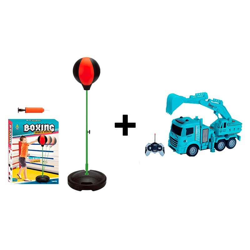 Buy 1 Get 1 Sports World Boxing Play Set + RC Tipper Excavator Truck