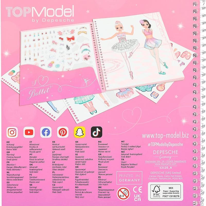 TopModel Dress Me Up Stickerbook Ballet
