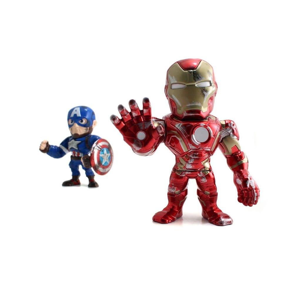 Marvel Ironman And Captain America Civil War Pack 4 Inch