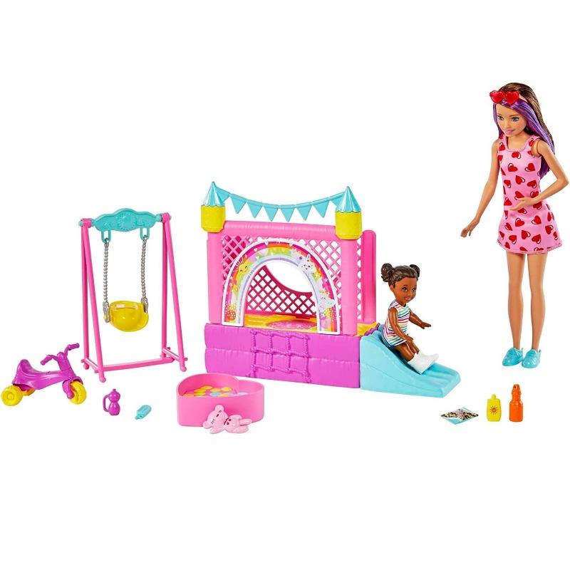 Barbie Skipper Babysitters Bounce House Playset