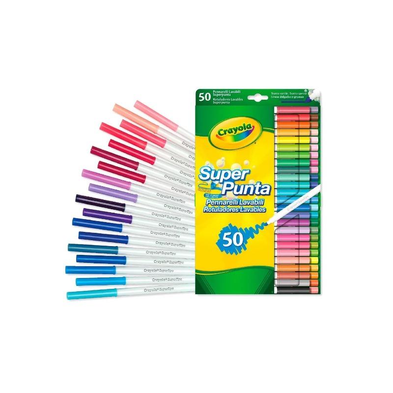 Crayola Super Tips Washable Markers - 50 Pcs