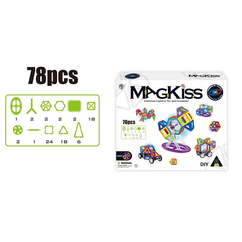 دازي - مجموعة المكعبات المغناطيسية - 78 قطعة