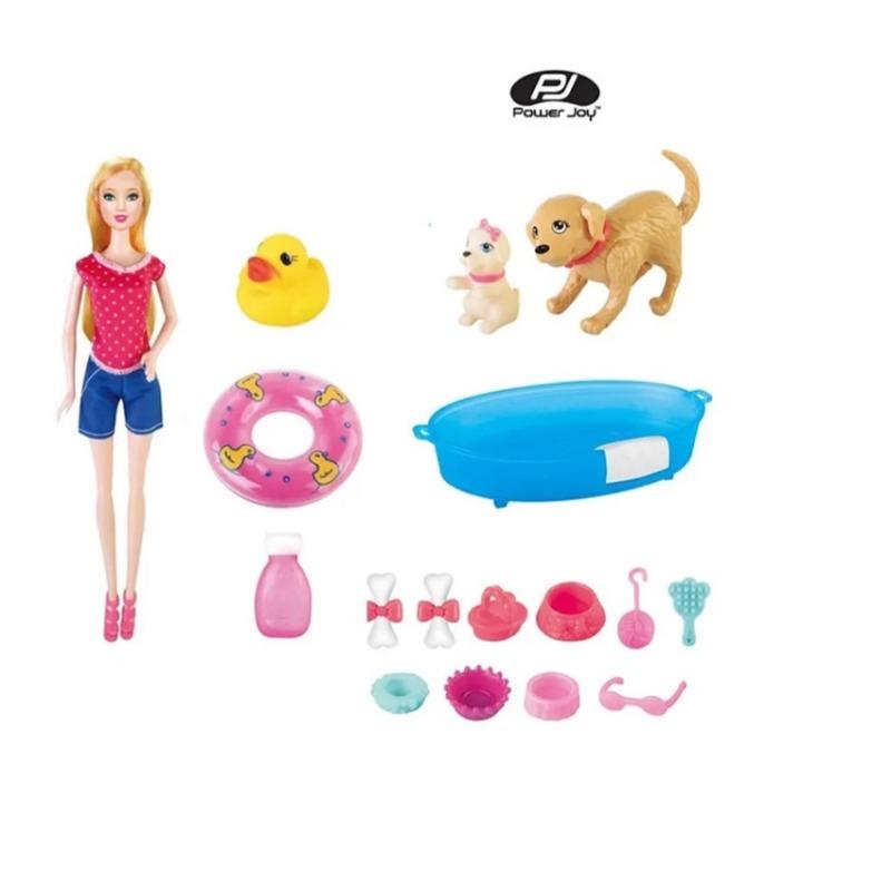 Power Joy Leila Bath Dog With Accessories - Pack 1