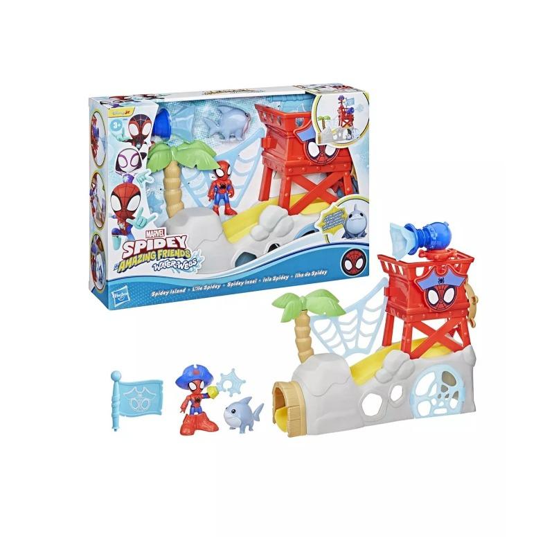 مارفل - مجموعة لعبة سبايدرمان ووتر ويبس الفقاعية وجزيرة سبايدرمان