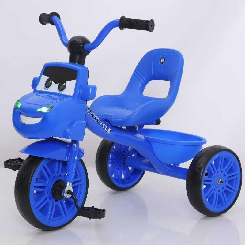 TOBBI Kids Tricycle with Light & Music – Blue