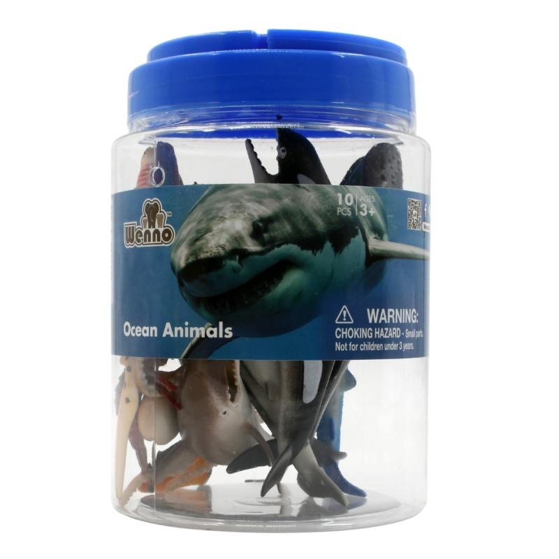 Wenno Ocean Animals Playset - 10 Pcs