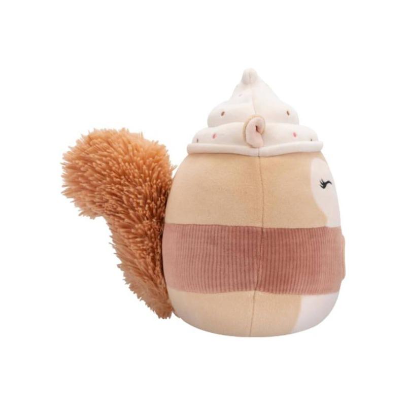 Squishmallows Reza Latte Squirrel Plush Toy 7.5 Inch