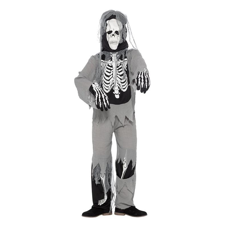 Mad Toys Ghostly Skeleton Kids Halloween Costume - XXL