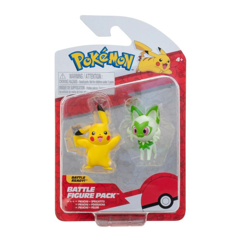 Pokemon Battle Figure Pikachu And Sprigatito