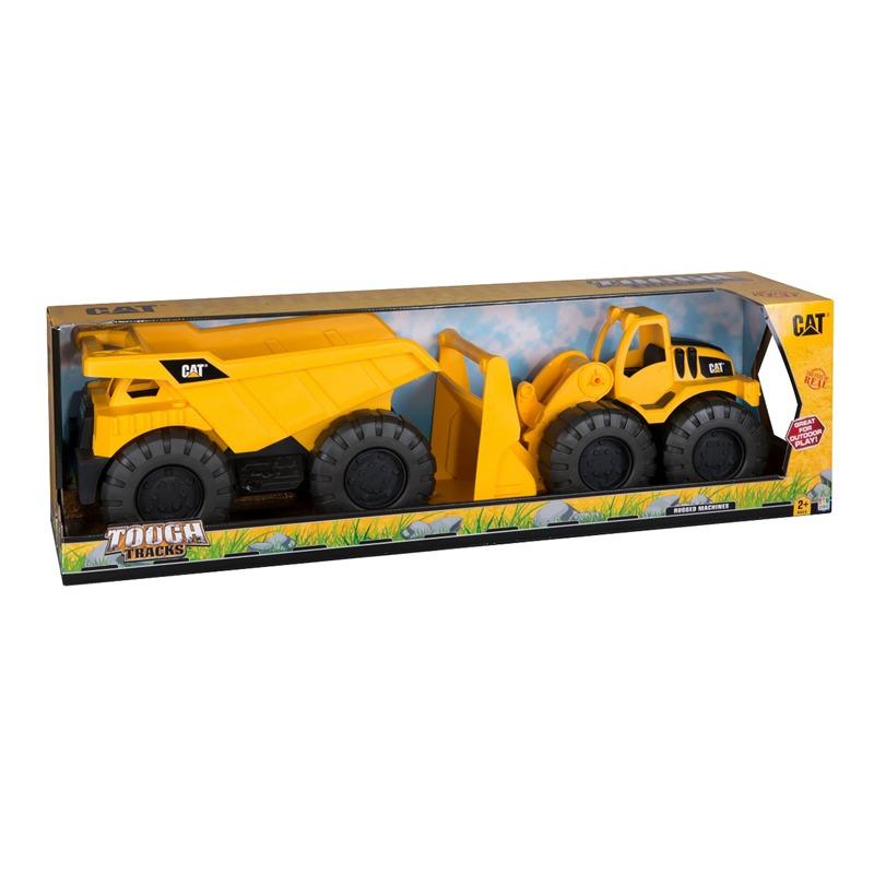 CAT Tough Truck 2 Pack Dump Truck & Wheel Loader