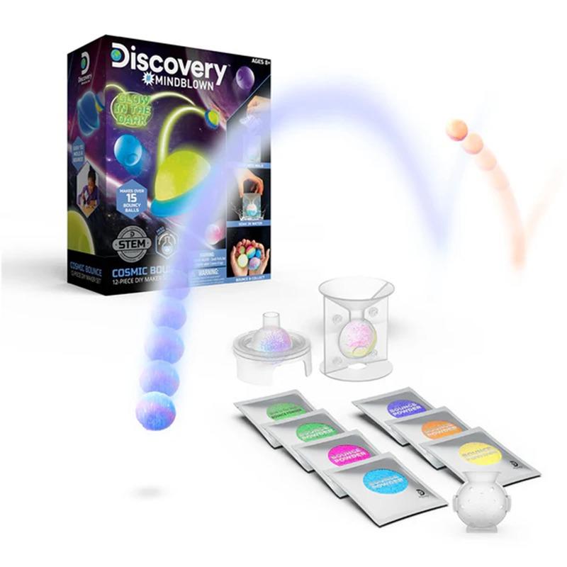 Discovery DIY Cosmic Bounce Glow in the Dark 12 Pcs Set