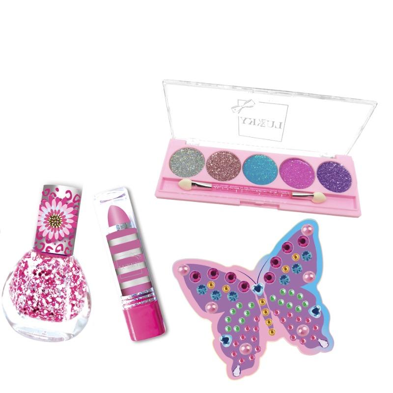 لوكي -  حقيبة مستحضرات تجميل صغيرة مع سلسلة مفاتيح