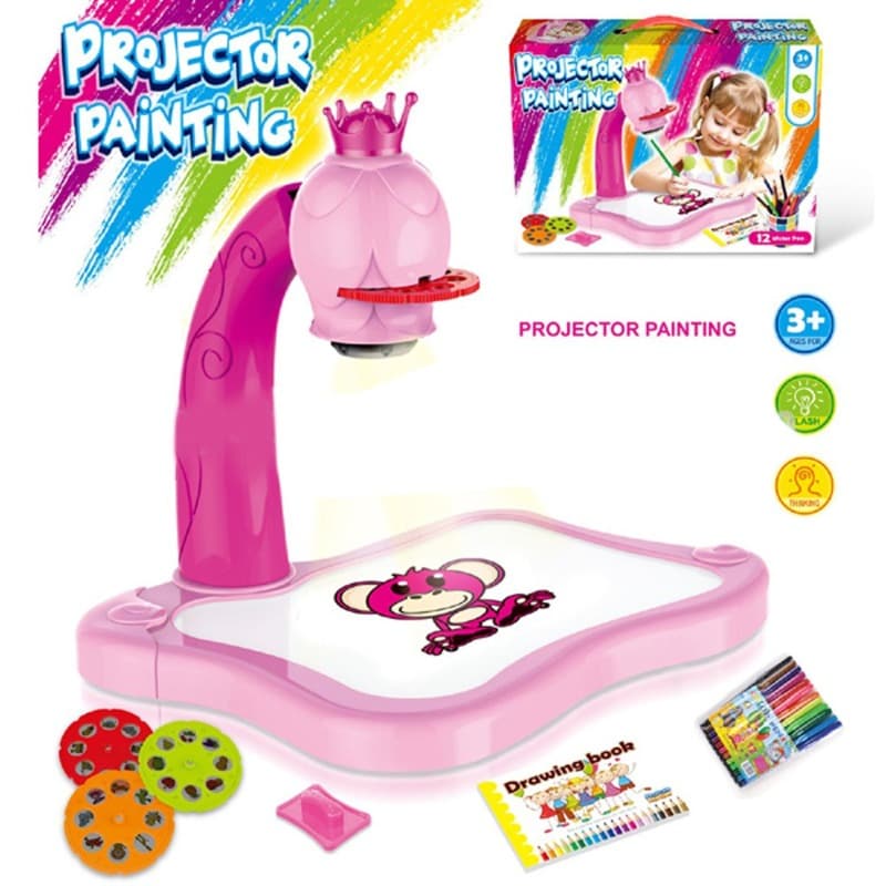 Projector Painting Toy Discs - Pink