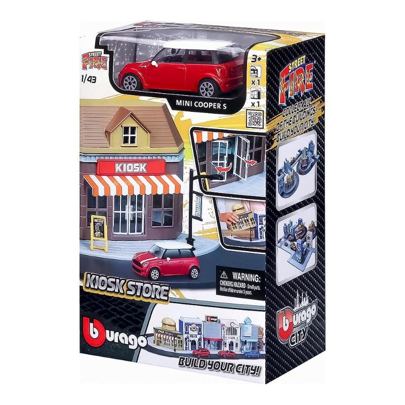 Bburago Build your City Kiosk Store With Car