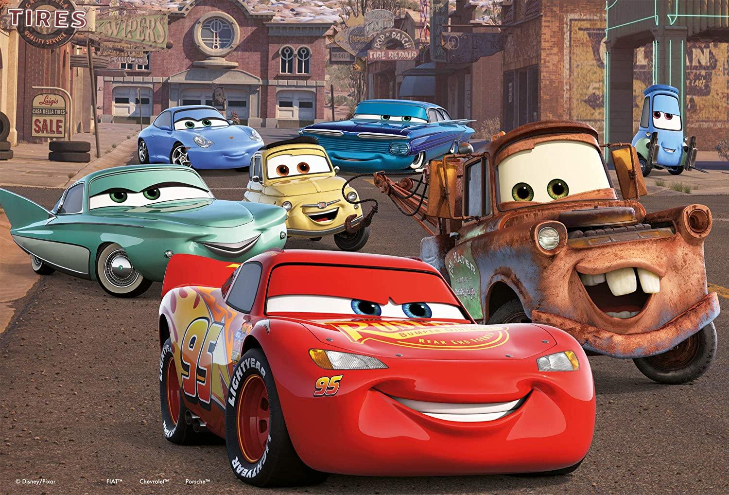 ليسياني ديزني - لعبة بازل كارز مزدوجة الوجه 2 في 1