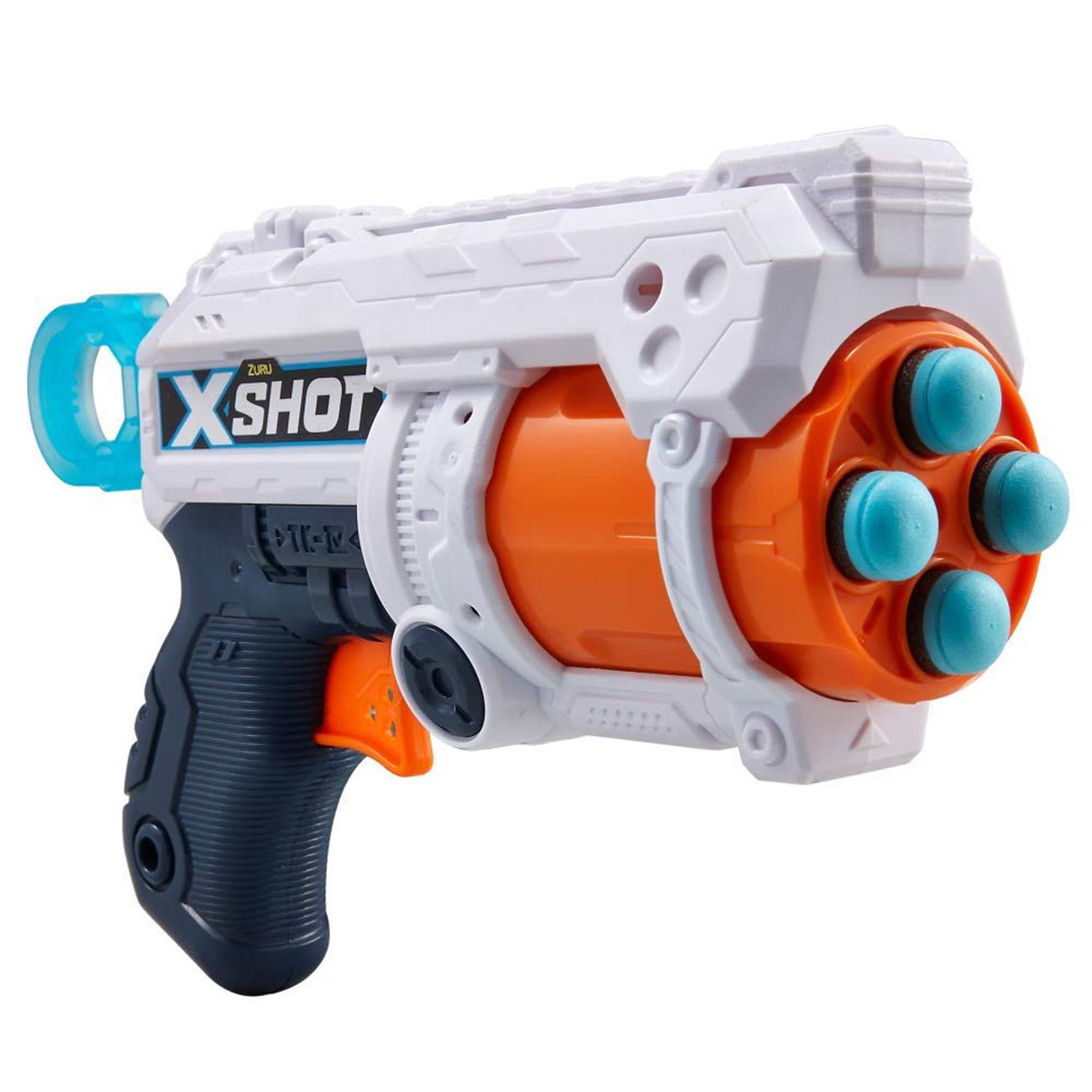 X-Shot Excel Fury 4 Foam Dart Blaster - White