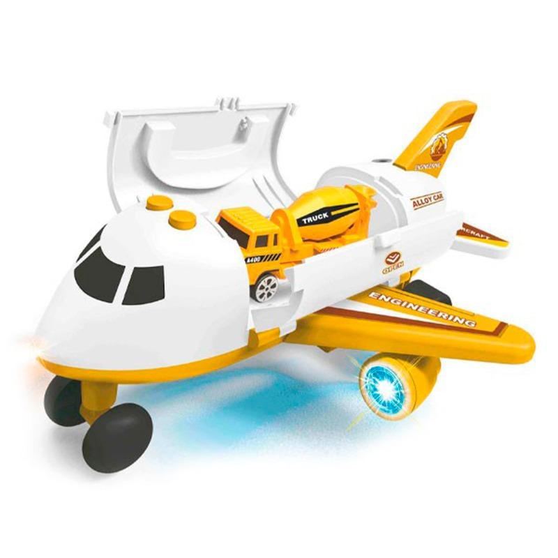 طائرة تخزين الشاحنات الهندسية - لون أصفر