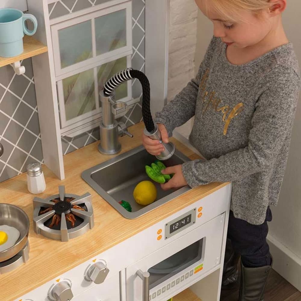 KidKraft - Let's Cook Wooden Play Kitchen