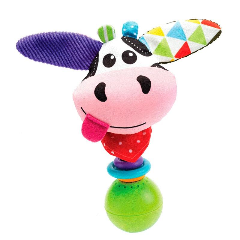 Yookidoo Cow Shake Me Rattle With Sound Effects