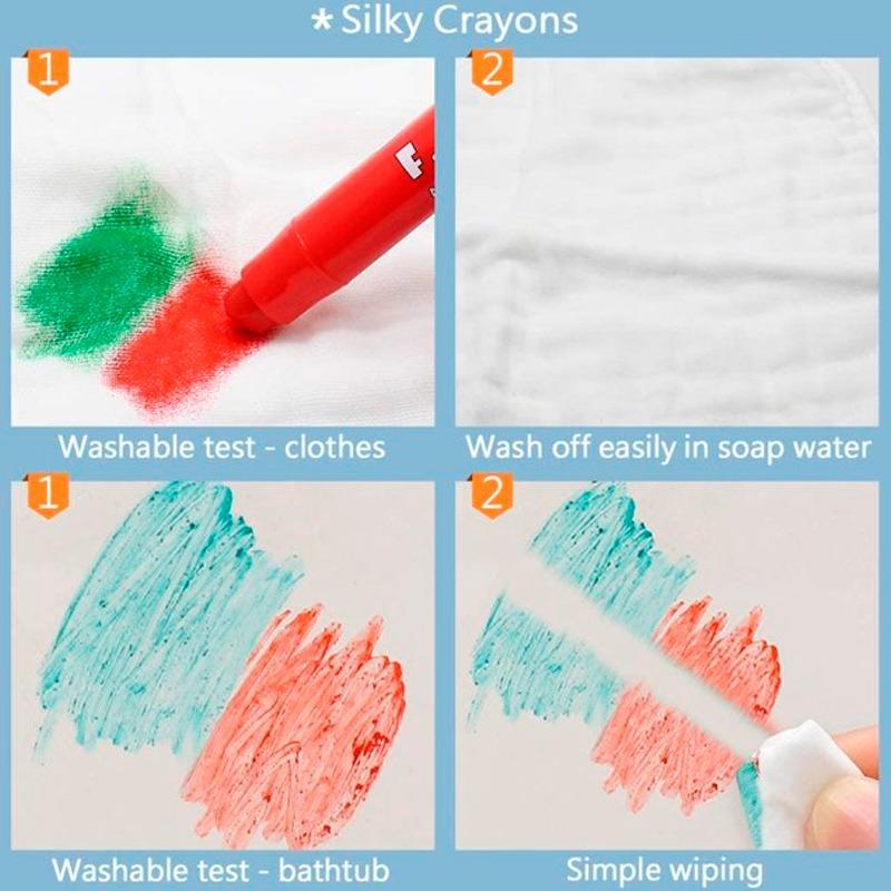 ليبزي - أقلام تلوين شمعية فلاور موناكو 24 لون سحب