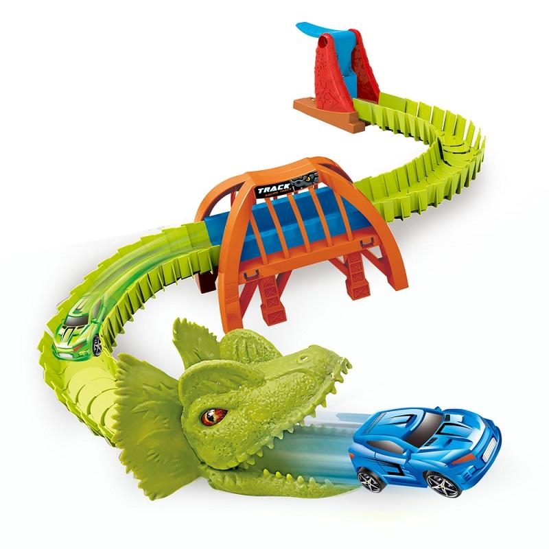 Dino Track Car Racing Set